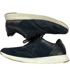 Men’s Cole Haan GrandPro Runner Black Leather Suede Sneakers Size 10.5